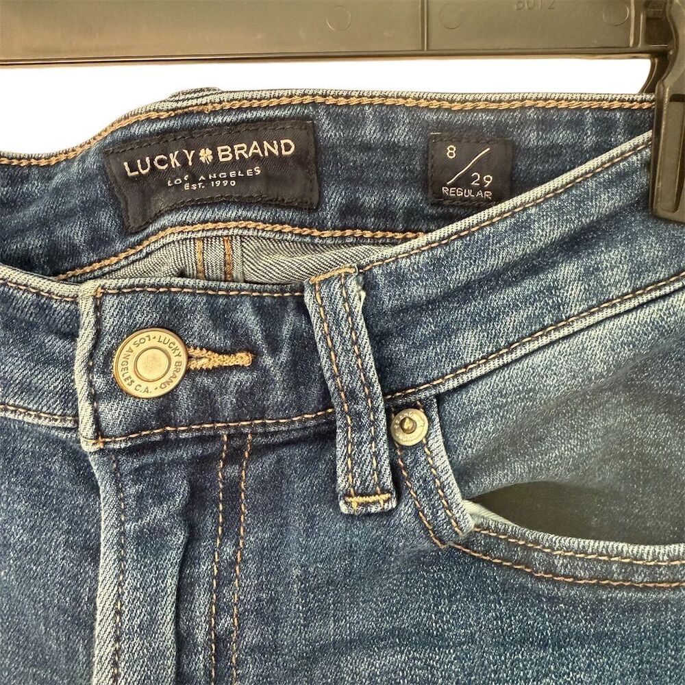 Lucky Brand Women's Bootcut Jeans Size 8 Blue Dark Wash Denim - Picture 6 of 6